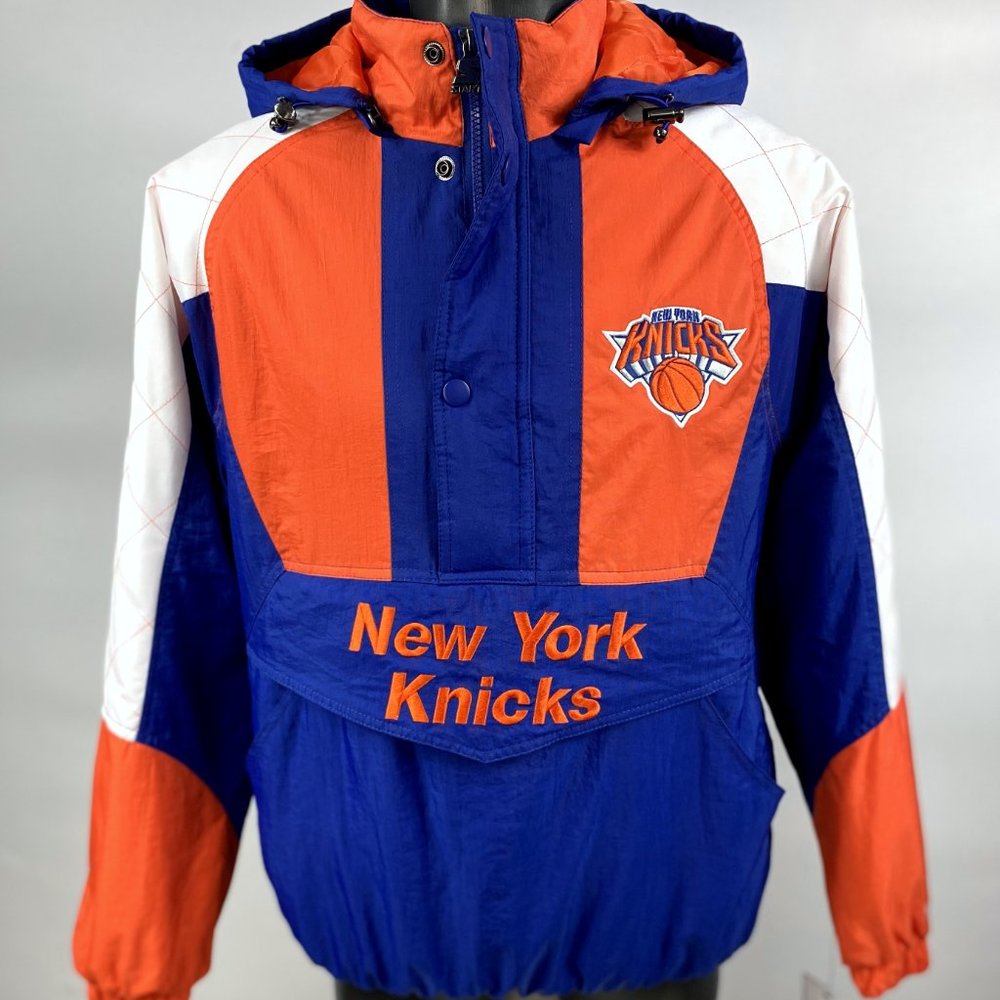 NEW YORK KNICKS STARTER Half Zip Pull Over Jacket NBA 2022  5X